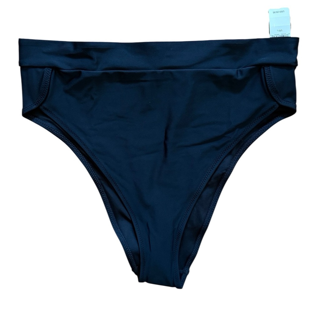 NWT aerie Black Bikini Bottom (L)